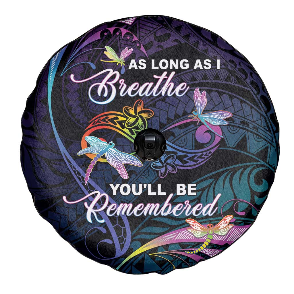 Polynesia Memorial Spare Tire Cover Always Remembered Dragonfly Polynesian Style LT05 - Polynesian Pride
