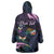 Personalised Polynesia Memorial Wearable Blanket Hoodie Always Remembered Dragonfly Polynesian Style