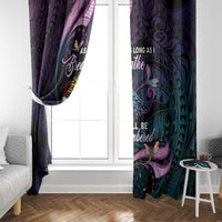Polynesia Memorial Window Curtain Always Remembered Dragonfly Polynesian Style LT05 - Polynesian Pride