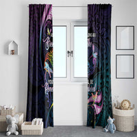 Polynesia Memorial Window Curtain Always Remembered Dragonfly Polynesian Style LT05 - Polynesian Pride