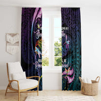 Polynesia Memorial Window Curtain Always Remembered Dragonfly Polynesian Style LT05 - Polynesian Pride