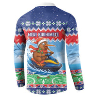 New Zealand Christmas Button Sweatshirt Funny Jet Ride Kiwi Xmas - Polynesian Pride