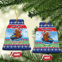 New Zealand Christmas Ceramic Ornament Funny Jet Ride Kiwi Xmas - Polynesian Pride