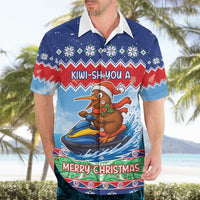 New Zealand Christmas Hawaiian Shirt Funny Jet Ride Kiwi Xmas - Polynesian Pride