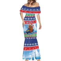 New Zealand Christmas Mermaid Dress Funny Jet Ride Kiwi Xmas - Polynesian Pride