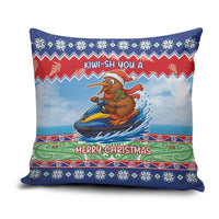 New Zealand Christmas Pillow Cover Funny Jet Ride Kiwi Xmas - Polynesian Pride