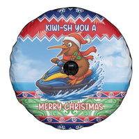 New Zealand Christmas Spare Tire Cover Funny Jet Ride Kiwi Xmas - Polynesian Pride