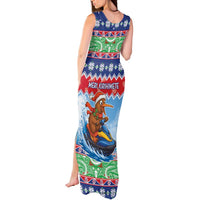 New Zealand Christmas Tank Maxi Dress Funny Jet Ride Kiwi Xmas - Polynesian Pride