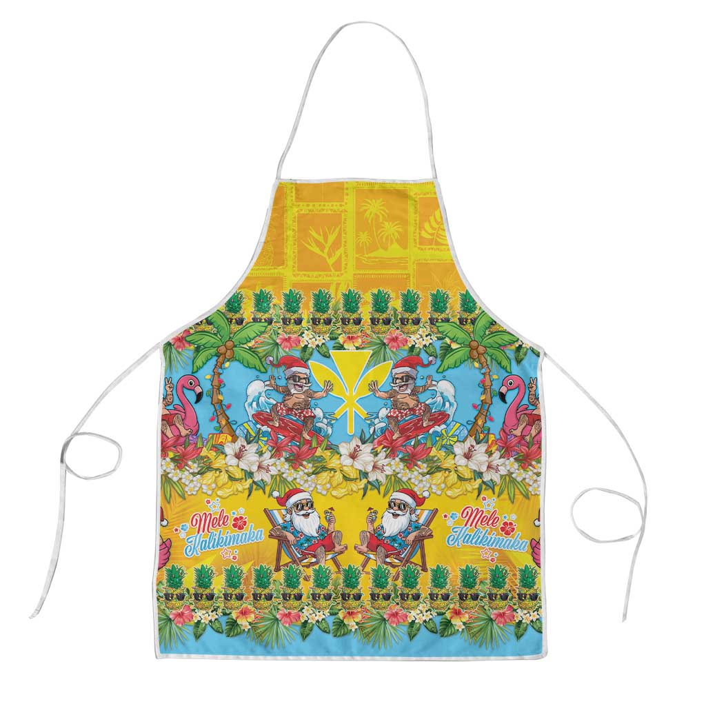 Hawaii Christmas Apron Mele Kalikimaka Tropical Vibes - Polynesian Pride