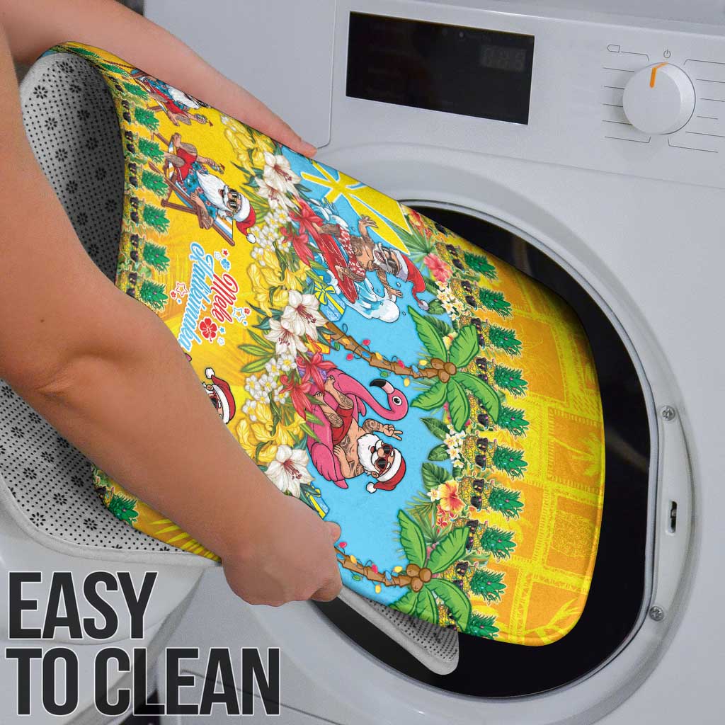 Hawaii Christmas Bathroom Set Mele Kalikimaka Tropical Vibes - Polynesian Pride