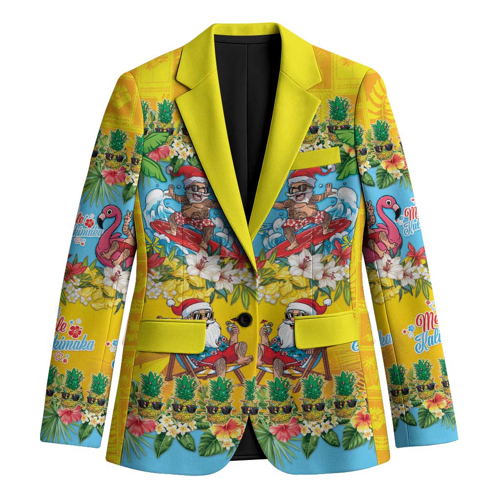 Hawaii Christmas Blazer Mele Kalikimaka Tropical Vibes - Polynesian Pride