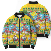 Hawaii Christmas Bomber Puffer Jacket Mele Kalikimaka Tropical Vibes - Polynesian Pride