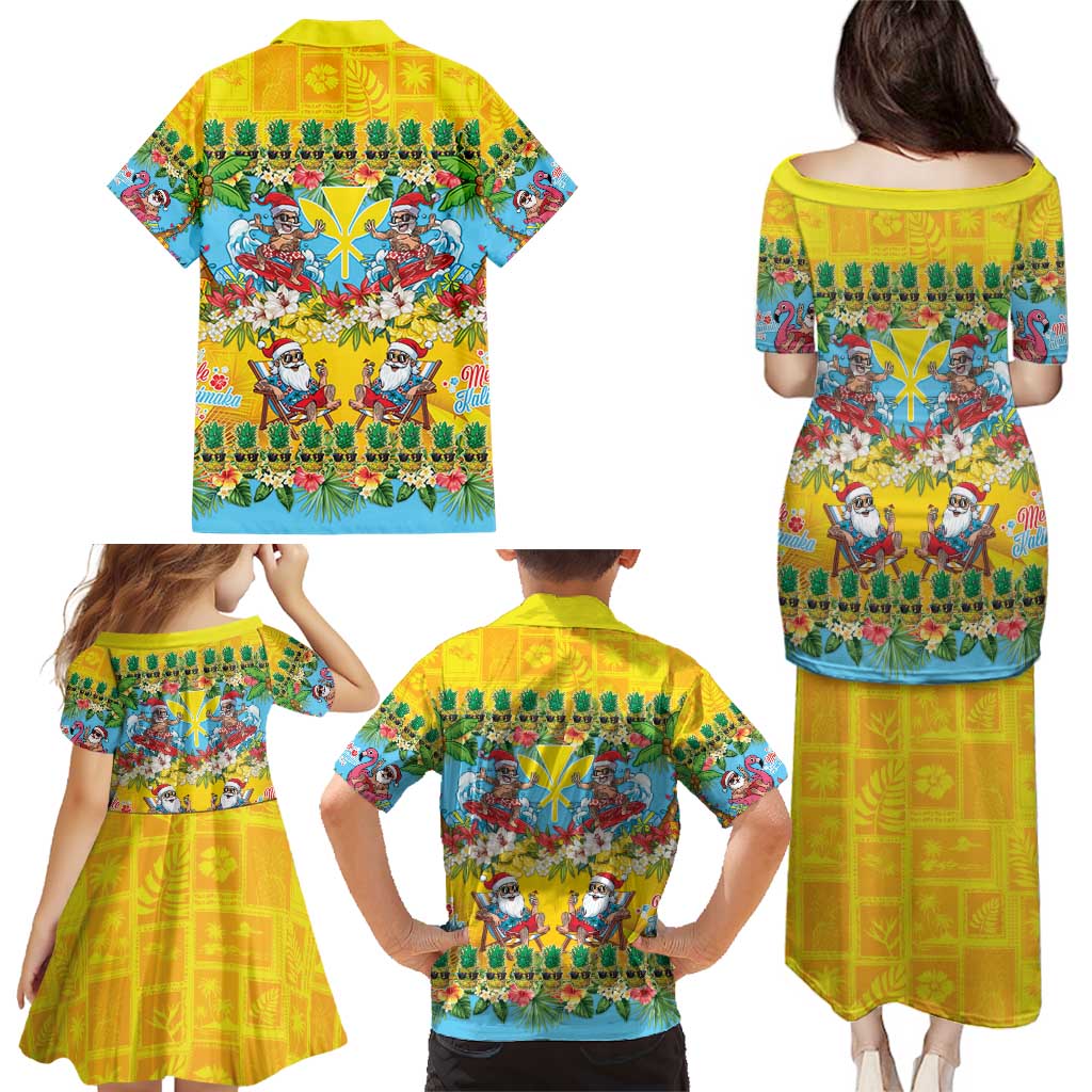 Hawaii Christmas Family Matching Puletasi and Hawaiian Shirt Mele Kalikimaka Tropical Vibes - Polynesian Pride