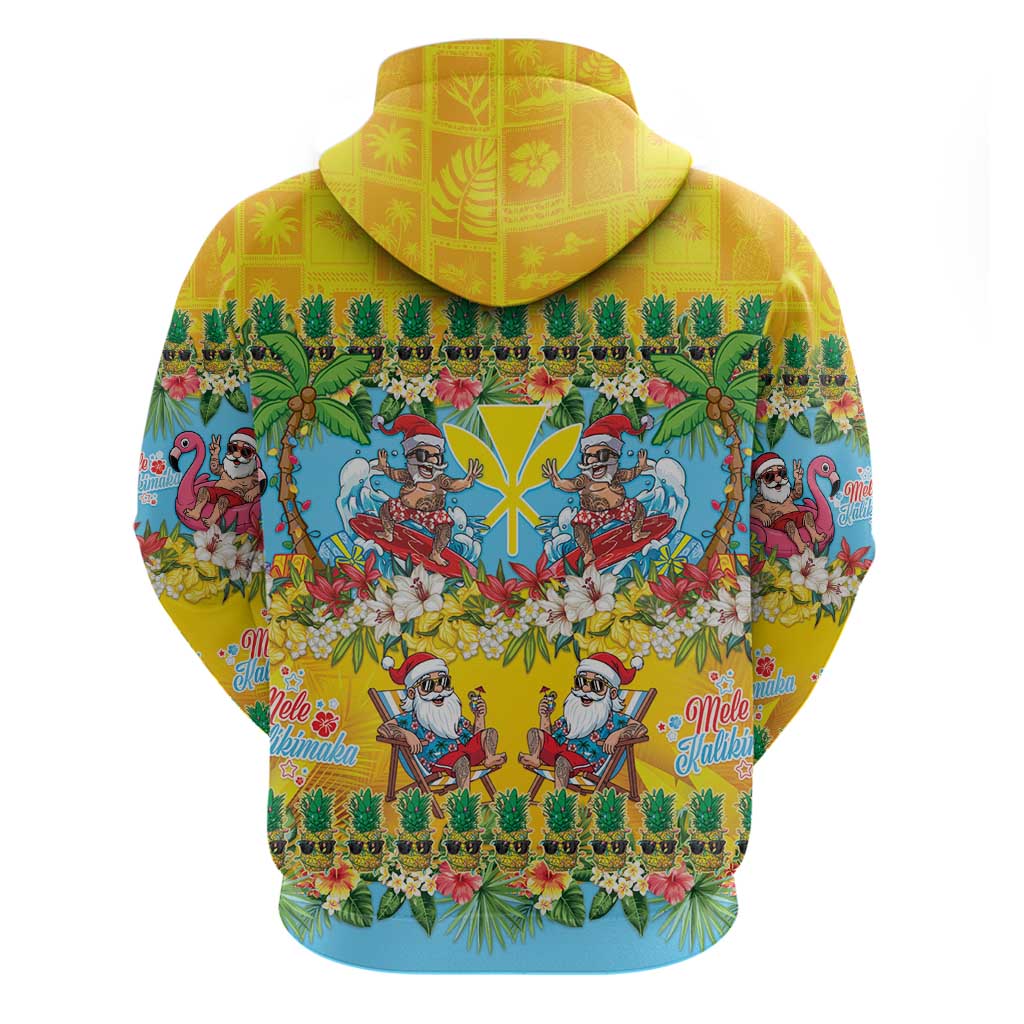 Hawaii Christmas Hoodie Mele Kalikimaka Tropical Vibes - Polynesian Pride