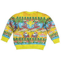 Hawaii Christmas Kid Ugly Christmas Sweater Mele Kalikimaka Tropical Vibes - Polynesian Pride