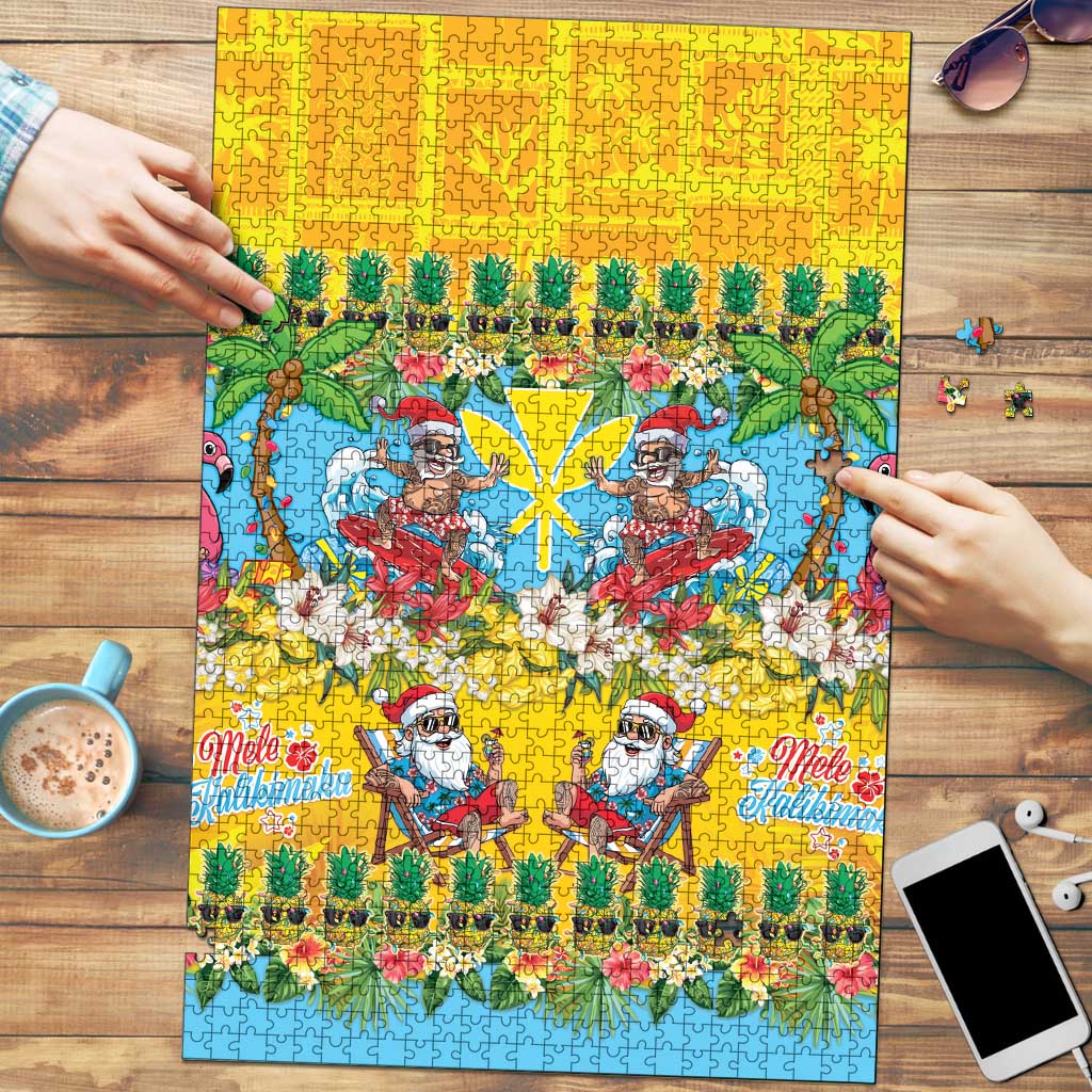 Hawaii Christmas Puzzle Mele Kalikimaka Tropical Vibes - Polynesian Pride