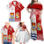 Personalised Tonga And Kiribati Family Matching Off Shoulder Maxi Dress and Hawaiian Shirt Coat Of Arms Polynesian Pattern LT05 - Polynesian Pride