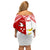 Personalised Tonga And Kiribati Off Shoulder Short Dress Coat Of Arms Polynesian Pattern LT05 - Polynesian Pride