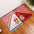 Tonga And Kiribati Rubber Doormat Coat Of Arms Polynesian Pattern LT05 Red - Polynesian Pride