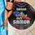 Samoa Black Saturday Beach Blanket Samoan Warrior Tribal Pattern