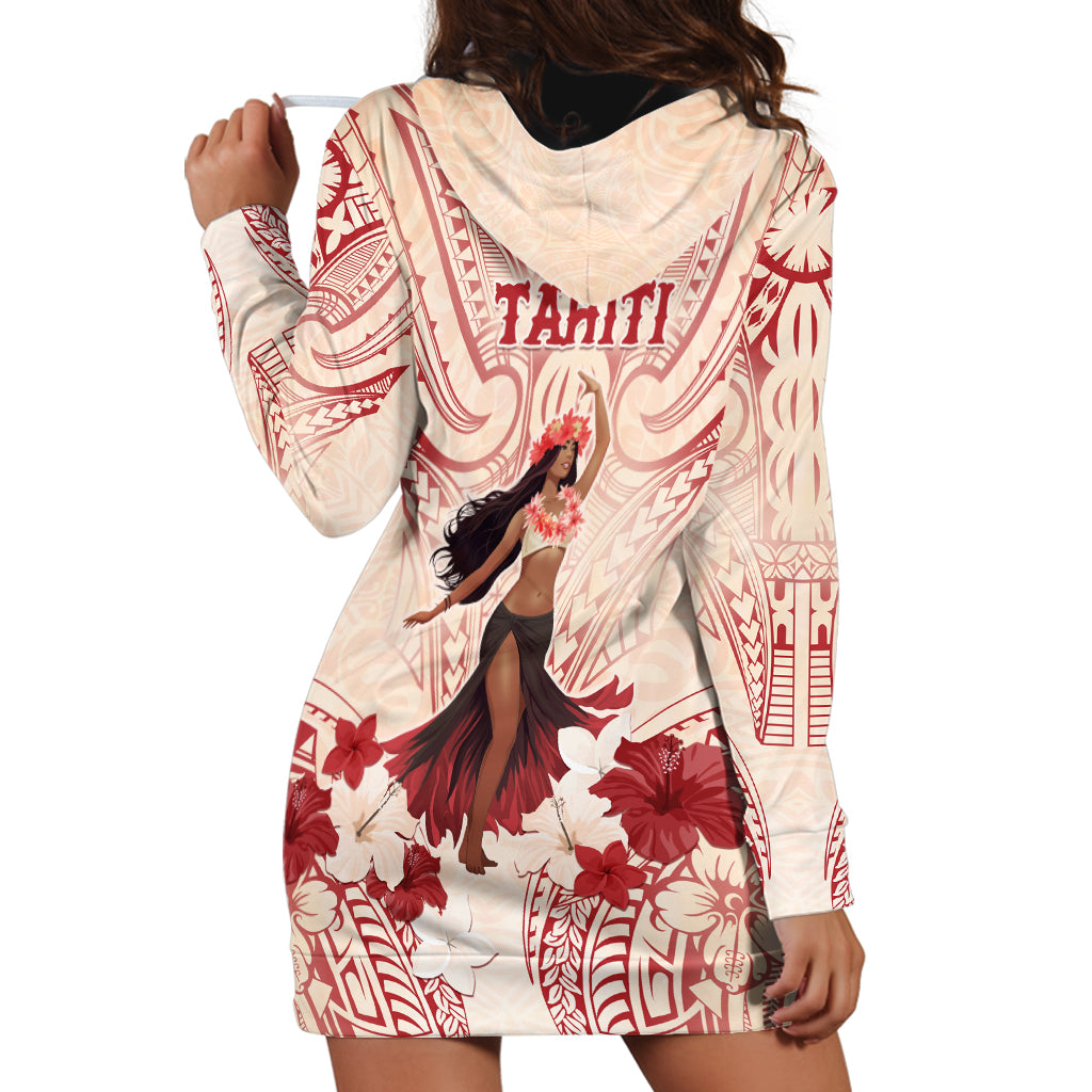 Tahiti Women's Day Hoodie Dress With Polynesian Pattern LT05 - Polynesian Pride