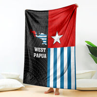 West Papua Blanket Polynesian Pattern With Coat Of Arms LT05 - Polynesian Pride