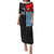 Personalised West Papua Puletasi Polynesian Pattern With Coat Of Arms LT05 Long Dress Blue - Polynesian Pride