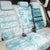 Samoa Siapo Pattern With Teal Hibiscus Back Car Seat Cover LT05