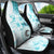 Samoa Siapo Pattern With Teal Hibiscus Car Seat Cover