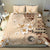 Samoa Siapo Pattern With Beige Hibiscus Bedding Set