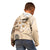 Samoa Siapo Pattern With Beige Hibiscus Kid Hoodie LT05 - Polynesian Pride