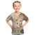 Samoa Siapo Pattern With Beige Hibiscus Kid T Shirt LT05 Beige - Polynesian Pride