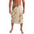 Samoa Siapo Pattern With Beige Hibiscus Lavalava LT05 Beige - Polynesian Pride