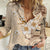 Samoa Siapo Pattern With Beige Hibiscus Women Casual Shirt LT05 Female Beige - Polynesian Pride