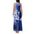 Samoa Siapo Pattern With Navy Hibiscus Family Matching Tank Maxi Dress and Hawaiian Shirt LT05 - Polynesian Pride