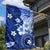 Samoa Siapo Pattern With Navy Hibiscus Garden Flag