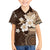 Samoa Siapo Pattern With Brown Hibiscus Hawaiian Shirt LT05 - Polynesian Pride