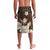 Samoa Siapo Pattern With Brown Hibiscus Lavalava LT05 - Polynesian Pride