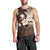 Samoa Siapo Pattern With Brown Hibiscus Men Tank Top LT05 - Polynesian Pride