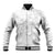 Samoa Siapo Pattern With White Hibiscus Baseball Jacket LT05 Unisex White - Polynesian Pride