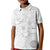 Samoa Siapo Pattern With White Hibiscus Kid Polo Shirt LT05 Kid White - Polynesian Pride