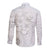 Samoa Siapo Pattern With White Hibiscus Long Sleeve Button Shirt LT05 - Polynesian Pride