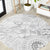 Samoa Siapo Pattern With White Hibiscus Round Carpet