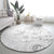 Samoa Siapo Pattern With White Hibiscus Round Carpet