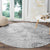 Samoa Siapo Pattern With White Hibiscus Round Carpet