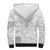 Samoa Siapo Pattern With White Hibiscus Sherpa Hoodie LT05 - Polynesian Pride