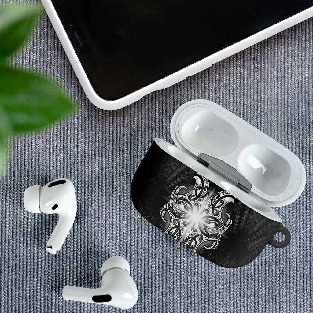 New Zealand Matariki AirPods Case Maori Moko Black Galaxy LT05 - Polynesian Pride