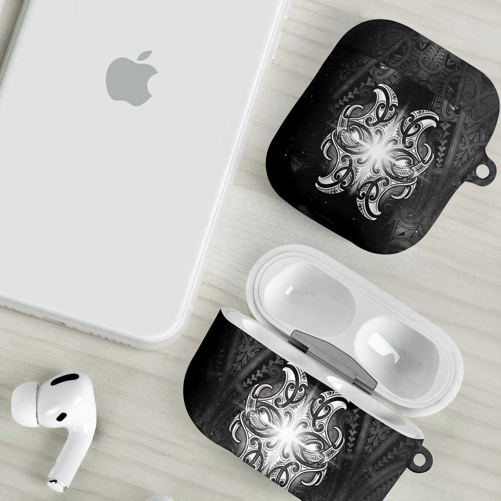 New Zealand Matariki AirPods Case Maori Moko Black Galaxy LT05 - Polynesian Pride