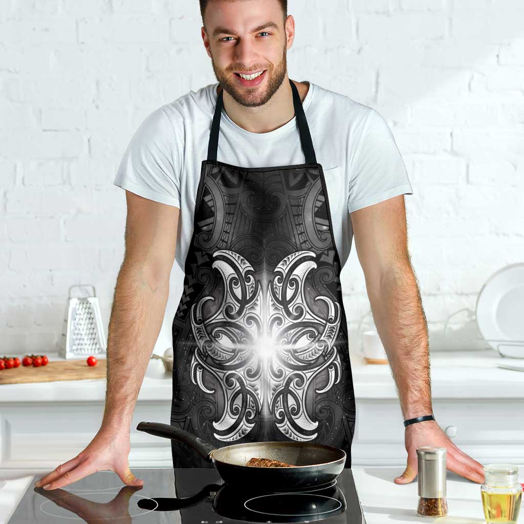 New Zealand Matariki Apron Maori Moko Black Galaxy LT05 - Polynesian Pride