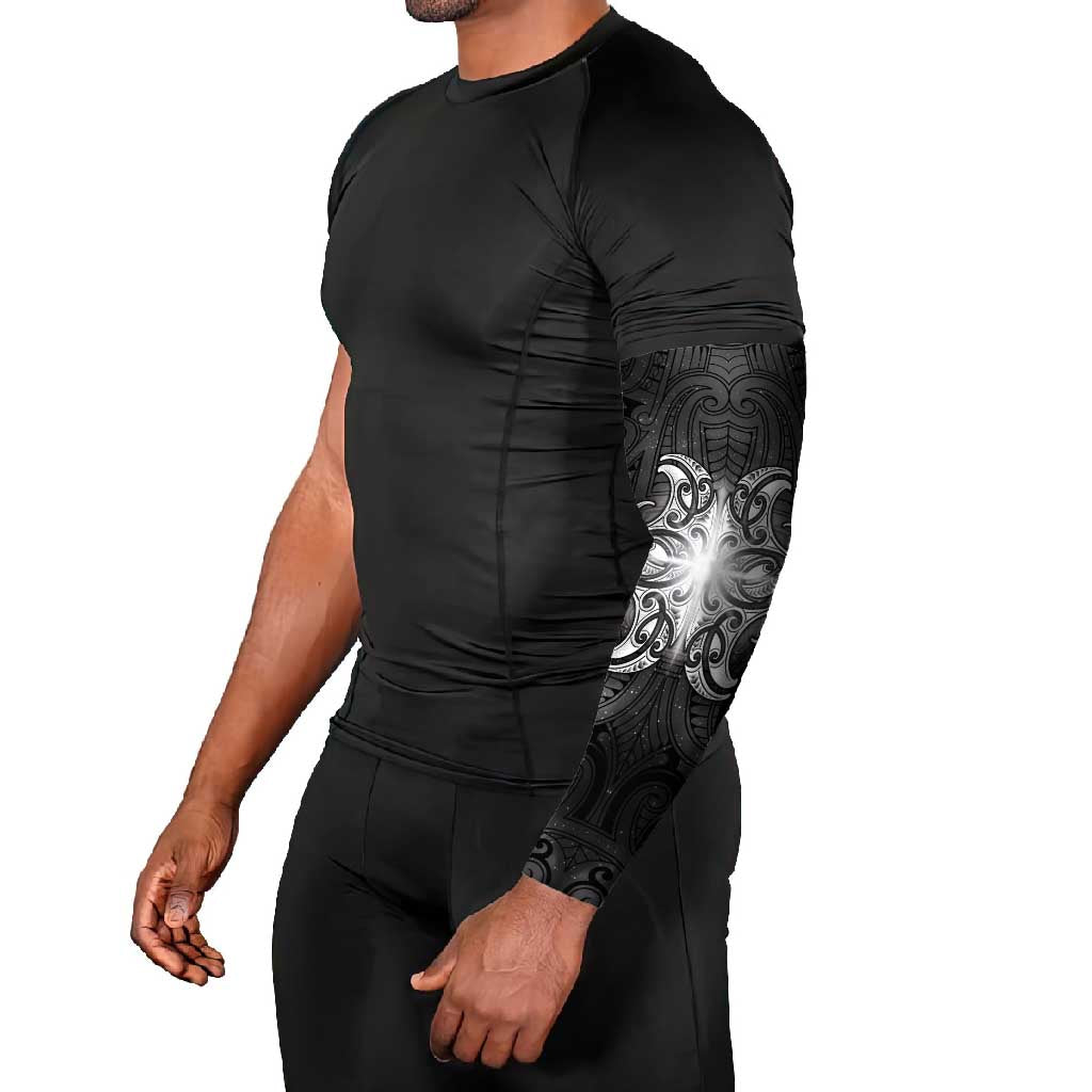 New Zealand Matariki Arm Sleeves Maori Moko Black Galaxy LT05 - Polynesian Pride